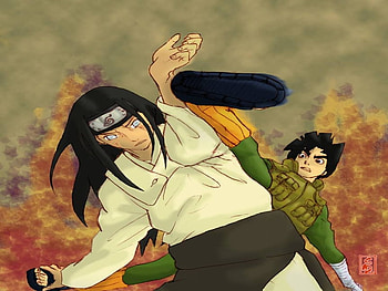 Neji vs Lee 1, naruto, neji, lee, shippuden HD wallpaper