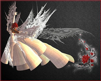 Fairy, abstract, fantasy, flower HD wallpaper
