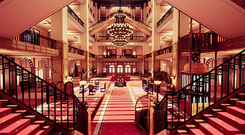 Hotel lobby, The Grand Budapest Hotel HD wallpaper