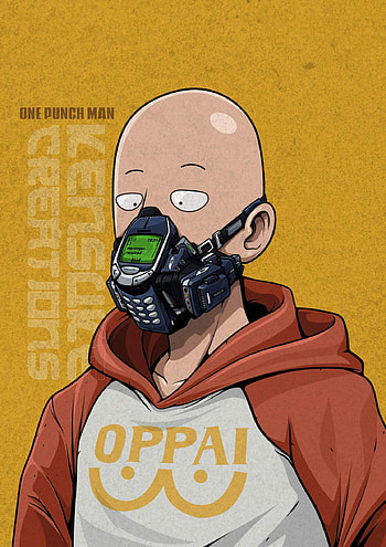 Saitama cool, jaw, art HD phone wallpaper