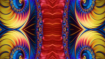 Trippy Fractal Art, trippy, psychedelic, aesthetic, Abstract, fractal HD wallpaper