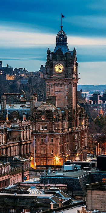 Edinburgh skyline, , Scottish travel HD phone wallpaper