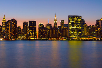 Cities, Rivers, Lights, Night City, Tower HD wallpaper