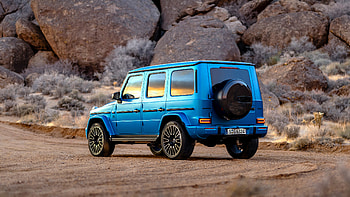 Blue Mercedes-AMG G63 SUV - High Definition Car, car, Mercedes-Benz, Mercedes-AMG G63 HD wallpaper