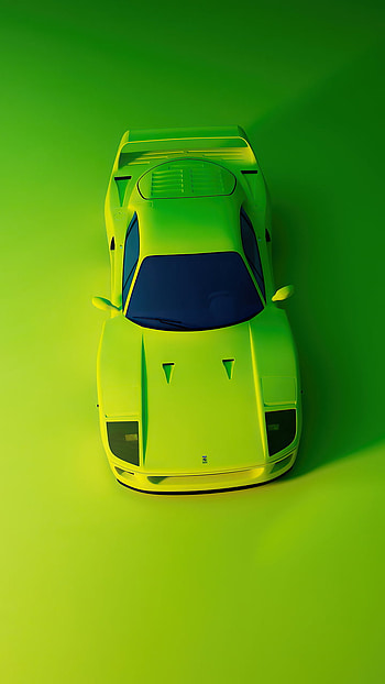 ferrari f40, green HD phone wallpaper