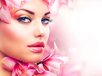 ❤️, Woman, Model, Orchids, Makeup HD wallpaper