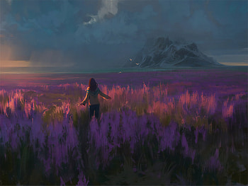 Field Trip, field, artist, artwork, digital-art, deviantart HD wallpaper
