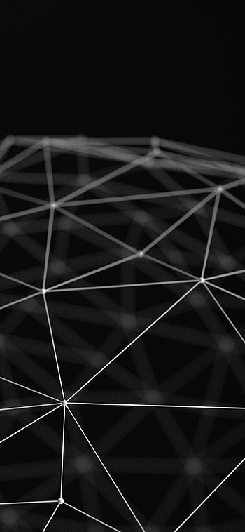 Globe in line art triangle, Minimalistic pattern, Abstract design, Unique artwork HD phone wallpaper