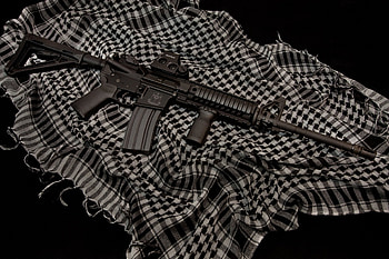 ar-15 assault rifle weapon cloth HD wallpaper