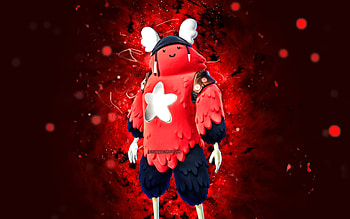 Custom Guff, , red neon lights, Fortnite Battle Royale, Fortnite characters, Custom Guff Skin, Fortnite, Custom Guff Fortnite HD wallpaper