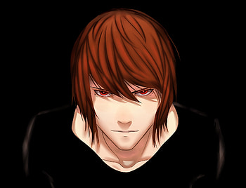 Light Yagami, red head, anime boy, Death Note HD wallpaper