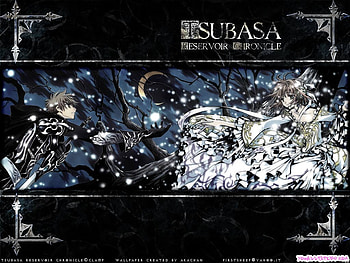Sakura with a Knight and they are trying to breach the distance between then, tsubasa, sakura HD wallpaper