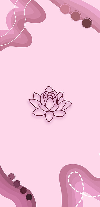 Minimal Lotus 1, magenta, pink, minimalistic, minimalist, cute HD phone wallpaper
