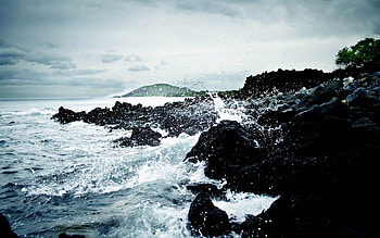 feel it, sky, waves, water, ocean HD wallpaper
