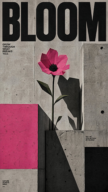 Bloom Through Cracks — , Flower HD phone wallpaper
