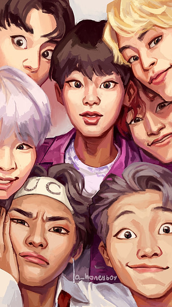 P O P, BTS Boys, sketch HD phone wallpaper