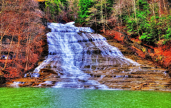 Landscape, Nature, Rivers, Trees, Waterfall, r HD wallpaper
