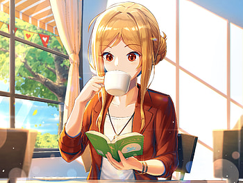 Beautiful, red eyes, anime, Rio Momose HD wallpaper