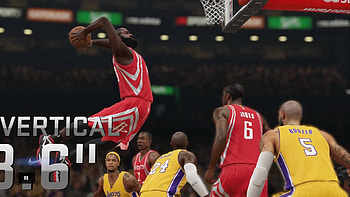 NBA 15 PS4 - Huge Dunk By James Harden - Houston Rockets vs LA HD wallpaper