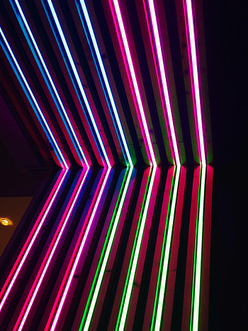 Abstract, Dark, Lamp, Stripes, Streaks, Glow, Lamps HD phone wallpaper