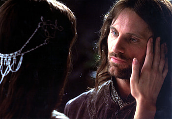 Liv Tyler, Aragorn, The Lord Of The Rings, Movie, The Lord Of The Rings: The Fellowship Of The Ring, Arwen Evenstar, Viggo Mortensen HD wallpaper
