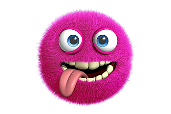 Crazy Eyed Pink Monster, eyed, pink, monster, fluffy, crazy HD wallpaper
