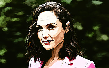 Gal Gadot, portrait, , vector art, Gal Gadot drawing, creative art, Gal Gadot art, vector drawing, abstract drawings, Gal Gadot portrait HD wallpaper