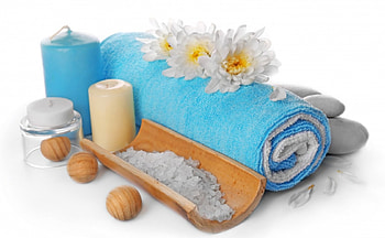 Still Life, salt, relax, candles, towel HD wallpaper