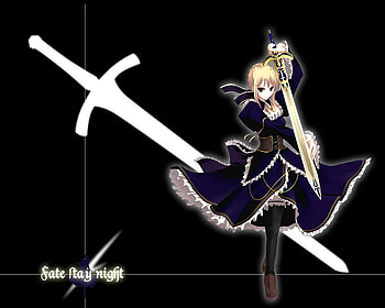 black saber, terrific, awesome, anime, amazing, lovely HD wallpaper