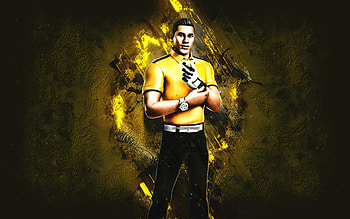 Fortnite Yellow Eagle Enforcer Skin, Fortnite, main characters, yellow stone background, Yellow Eagle Enforcer, Fortnite skins, Yellow Eagle Enforcer Skin, Yellow Eagle Enforcer Fortnite, Fortnite characters HD wallpaper