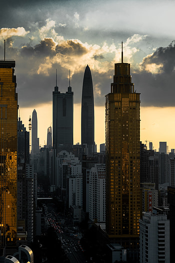 Cities, Architecture, City, Building, Road, Skyscrapers HD phone wallpaper