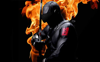 Burning snake eyes, Ninja , Snake eyes GI Joe HD wallpaper