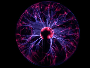 Plasma Lamp, sphere, lightning HD wallpaper