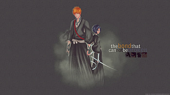 The bond that cannot be Broken, ichigo, awesome, cute, rukia, kurosaki, kuchiki, badass, shinigami, bleach, kurosaki ichigo, sexy, sword, hot, blade, anime girl, kuchiki rukia, cool, weapon HD wallpaper
