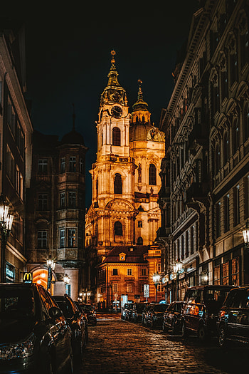 Cities, Architecture, Cars, Night City HD phone wallpaper