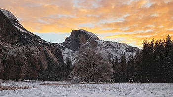 Yosemite Sunrise, yosemite, national-park, nature, sunrise HD wallpaper