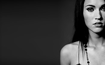 Megan Fox Monochrome, megan-fox, celebrities, girls, monochrome, black-and-white HD wallpaper