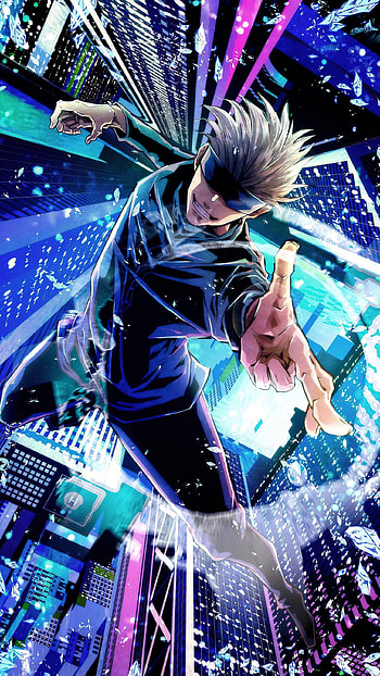 Saturo Gojo, jujutsu kaisen, anime HD phone wallpaper