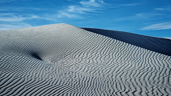 Dunes Sand Desert In Blue Sky Background Nature HD wallpaper