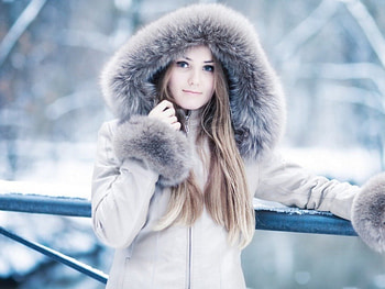 beauty girl in winter, winter, girl, snow, beauty HD wallpaper
