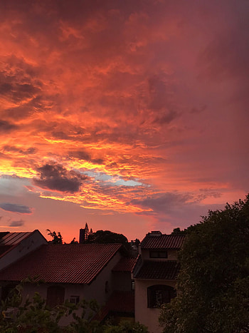 Por do Sol, nature, céu HD phone wallpaper