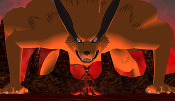 Kyuubi Kurama and Naruto four tails form by agrael34 on . HD wallpaper