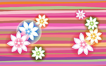 Background, Abstract, Flowers, Circles, Lines, Stripes, Streaks HD wallpaper