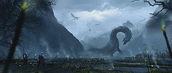 Marshland Dragon, fantasy, dragon HD wallpaper