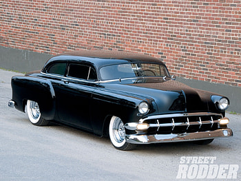 '54 Chevy BelAir, bowtie, 1954, chevy, gm HD wallpaper