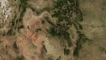 Western USA, aerial, dirt, sand, desert, mountains, map HD wallpaper