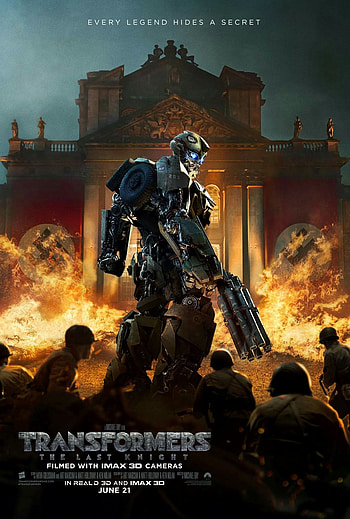 Beautiful Transformers The Last Knight movie poster. Tagline: 