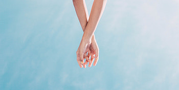 Sky, Miscellanea, Miscellaneous, Hands, Touching, Touch, Ease HD wallpaper