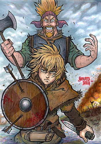 Vinland Saga, thorkell, vikings, thorfinn, nordic HD phone wallpaper