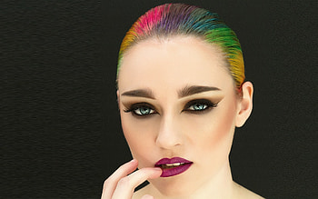 Fashion Girl Make-Up & Hair Stylist HD wallpaper